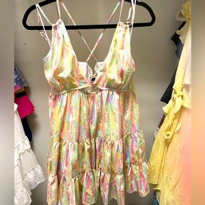 Boutique crisscross back dress